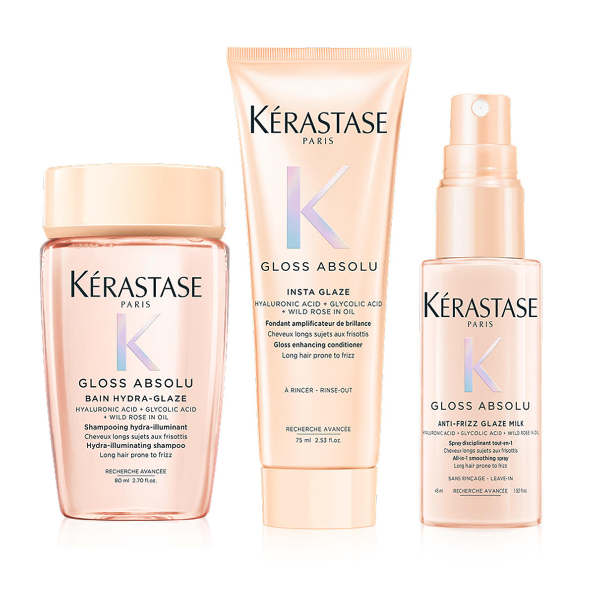 Kérastase Gloss Absolu Anti-Frizz Glossy Hair Set  - 2
