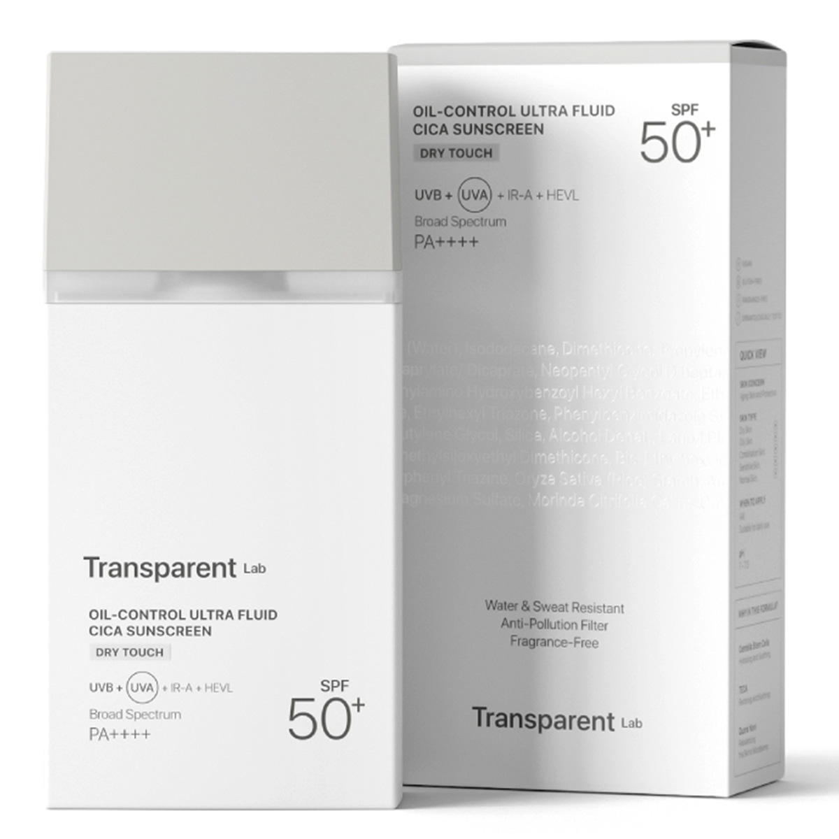 Transparent Lab Oil Control Ultra Fluid Cica Sunscreen SPF 50 PA++++ 100 ml - 2