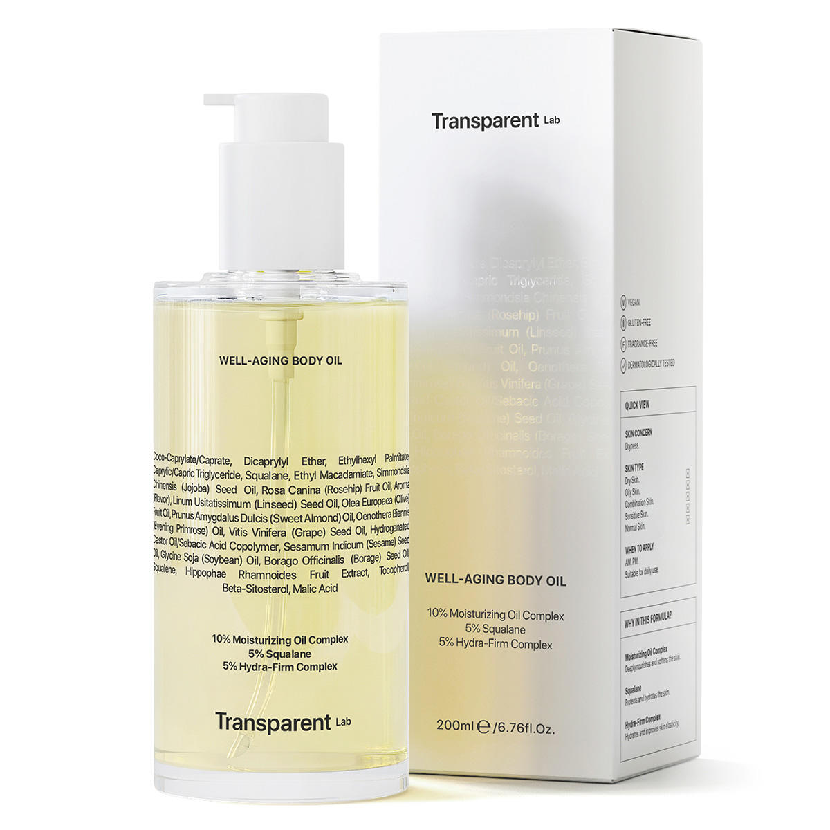Transparent Lab Well Aging Body Oil 200 ml - 2