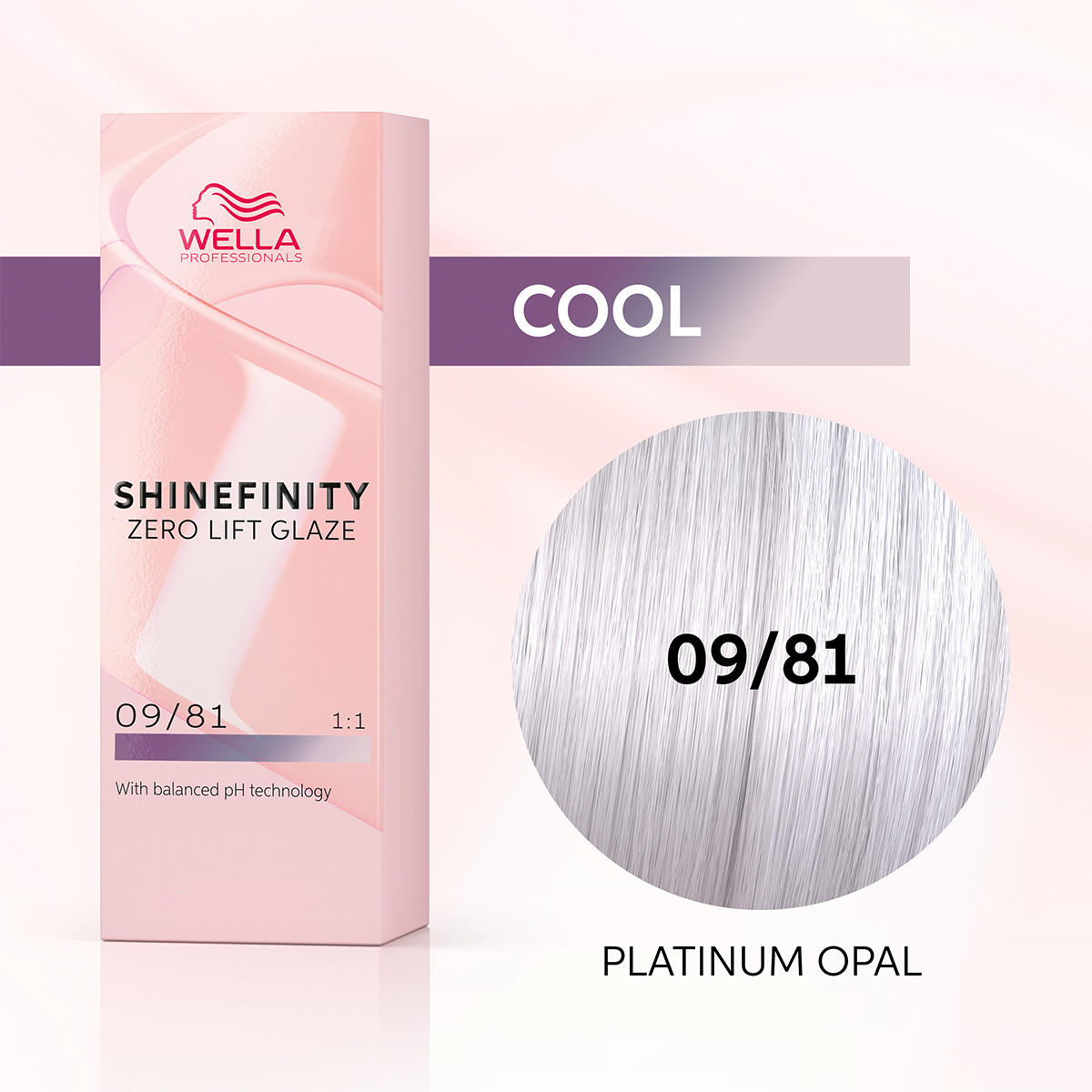 Wella Shinefinity Zero Lift Glaze 09/81 Platinum Opal - lichtblond perl-asch 60 ml - 2