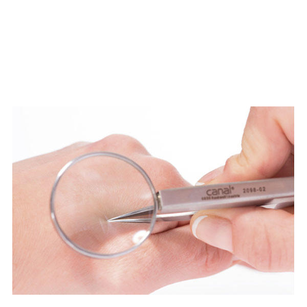 Canal Splinter tweezers with magnifying glass  - 2
