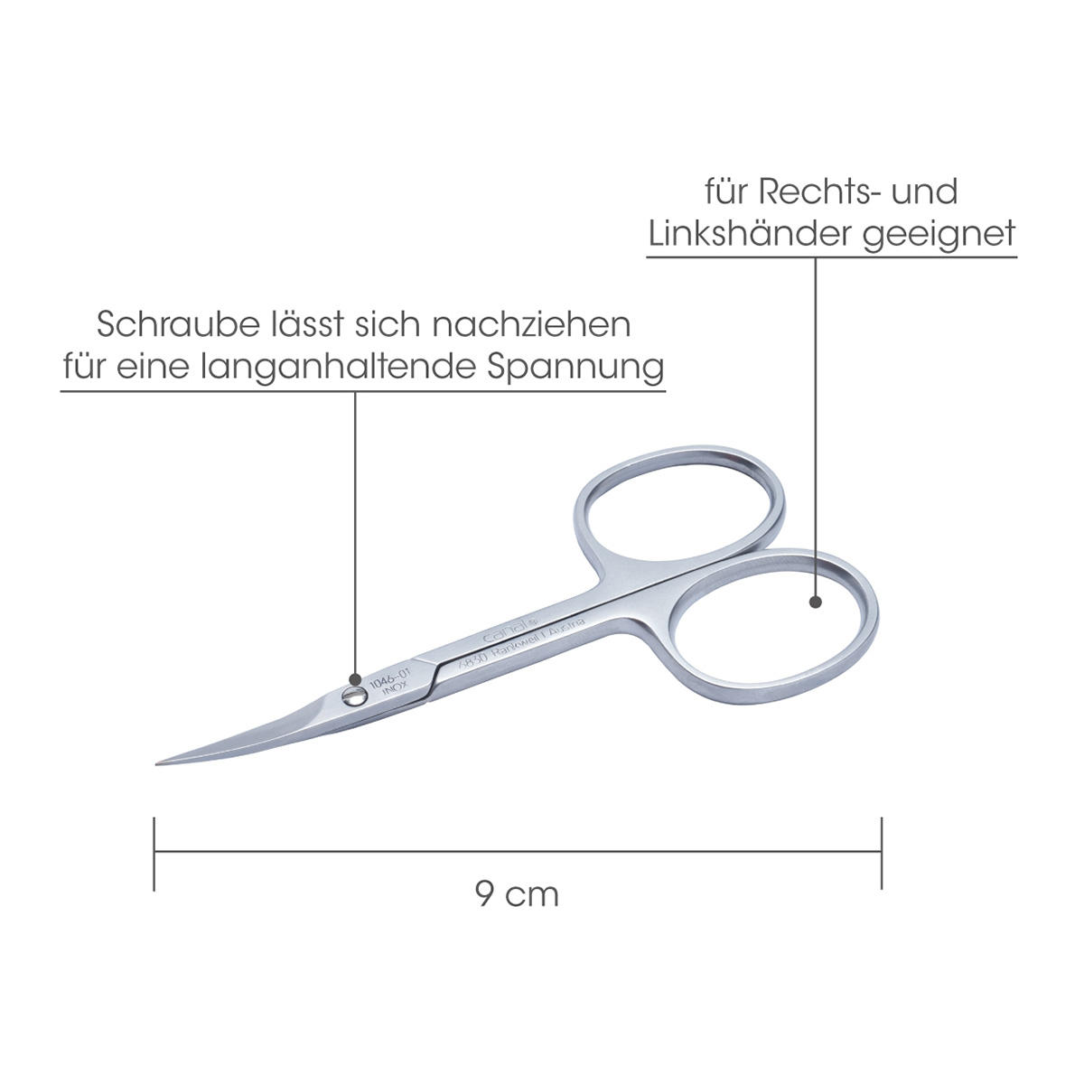 Canal Nail and cuticle scissors curved  - 2