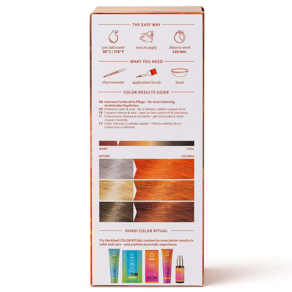 khadi Pflanzenhaarfarbe Kupfer 100 g online kaufen | baslerbeauty