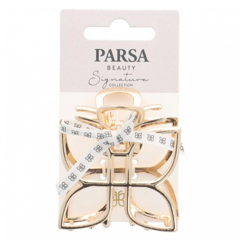 PARSA Beauty Haarklammer Aus Weizenstroh – Große Spange In Taupe, Nachhaltig, Rutschfest, Für Alle Haartypen