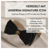 PARSA Beauty Patentspange mit Schleife Schwarz  - 3