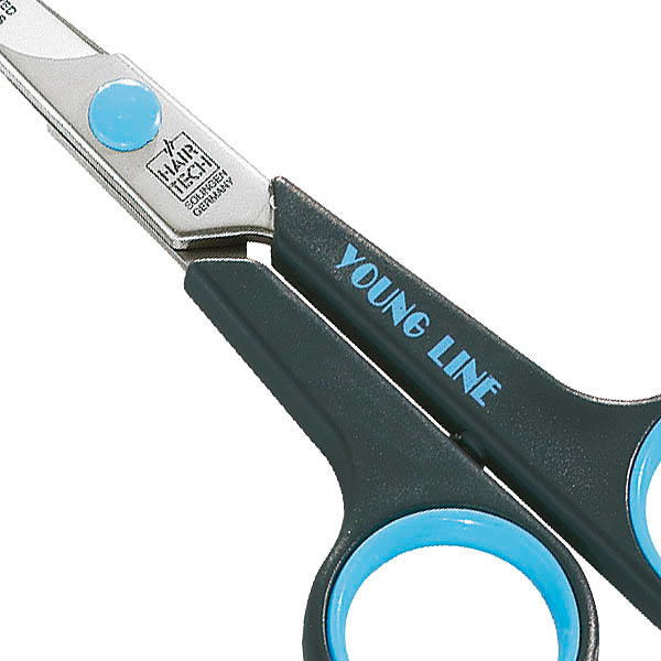 basler Haarschere Young Line 5½", Blau versetzte Griffe - 3
