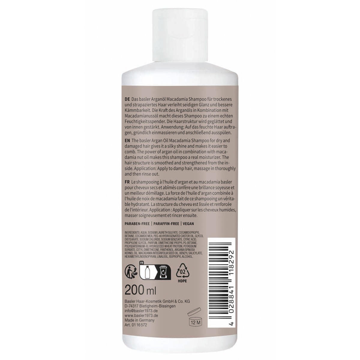 basler Arganöl Macadamia Shampoo 200 ml - 3