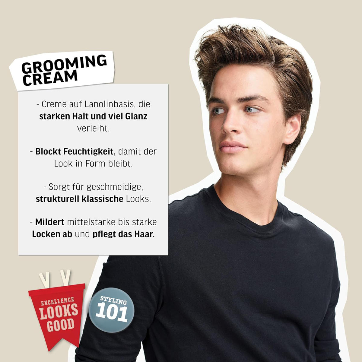 American Crew Grooming Cream 85 g - 3