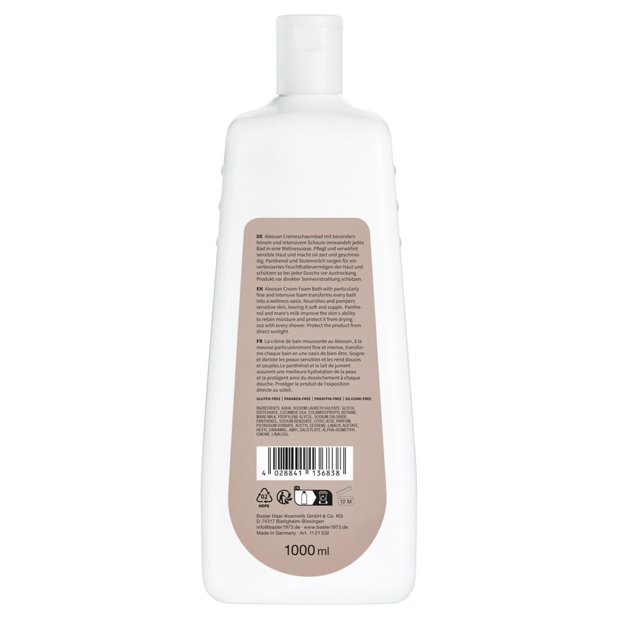 basler Aleosan Cremeschaumbad Sparflasche 1 Liter - 3