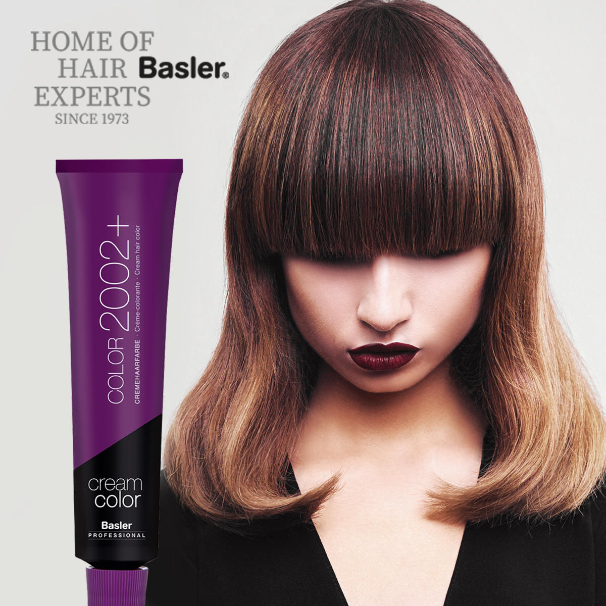 Basler cream hair colour 5/43 light brown red gold - red orchid, tube 60 ml - 3