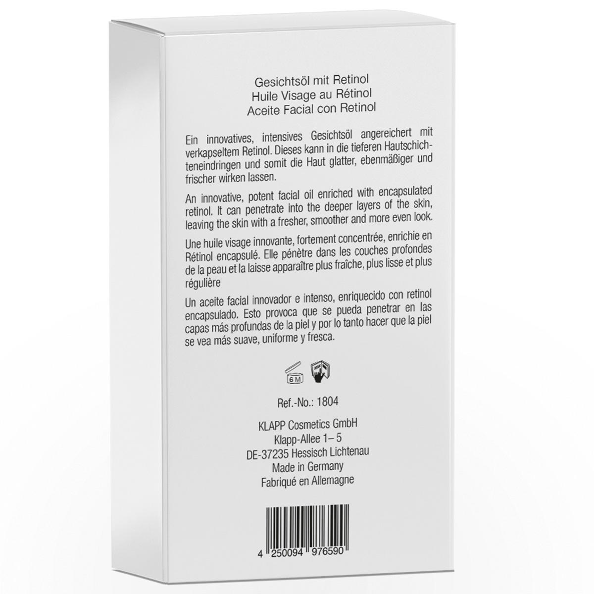 KLAPP A CLASSIC Facial Oil With Retinol 30 ml - 3