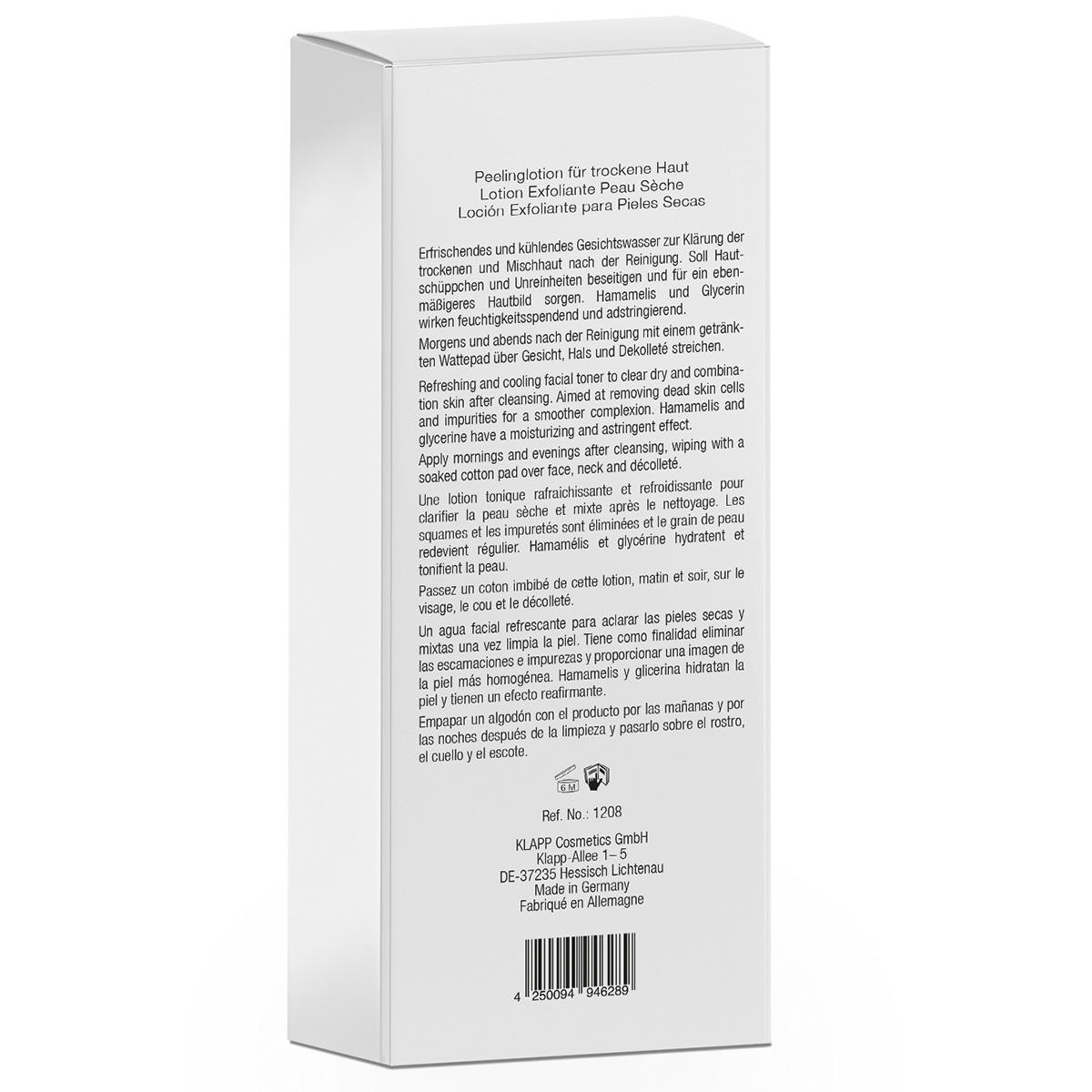 KLAPP CLEAN & ACTIVE Exfoliator Lotion Dry Skin 250 ml - 3