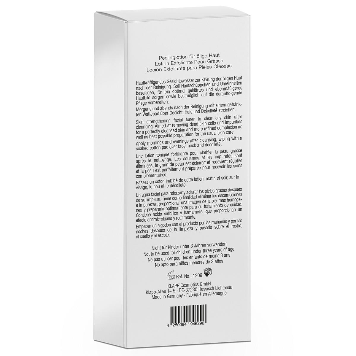KLAPP CLEAN & ACTIVE Exfoliator Lotion Oily Skin 250 ml - 3