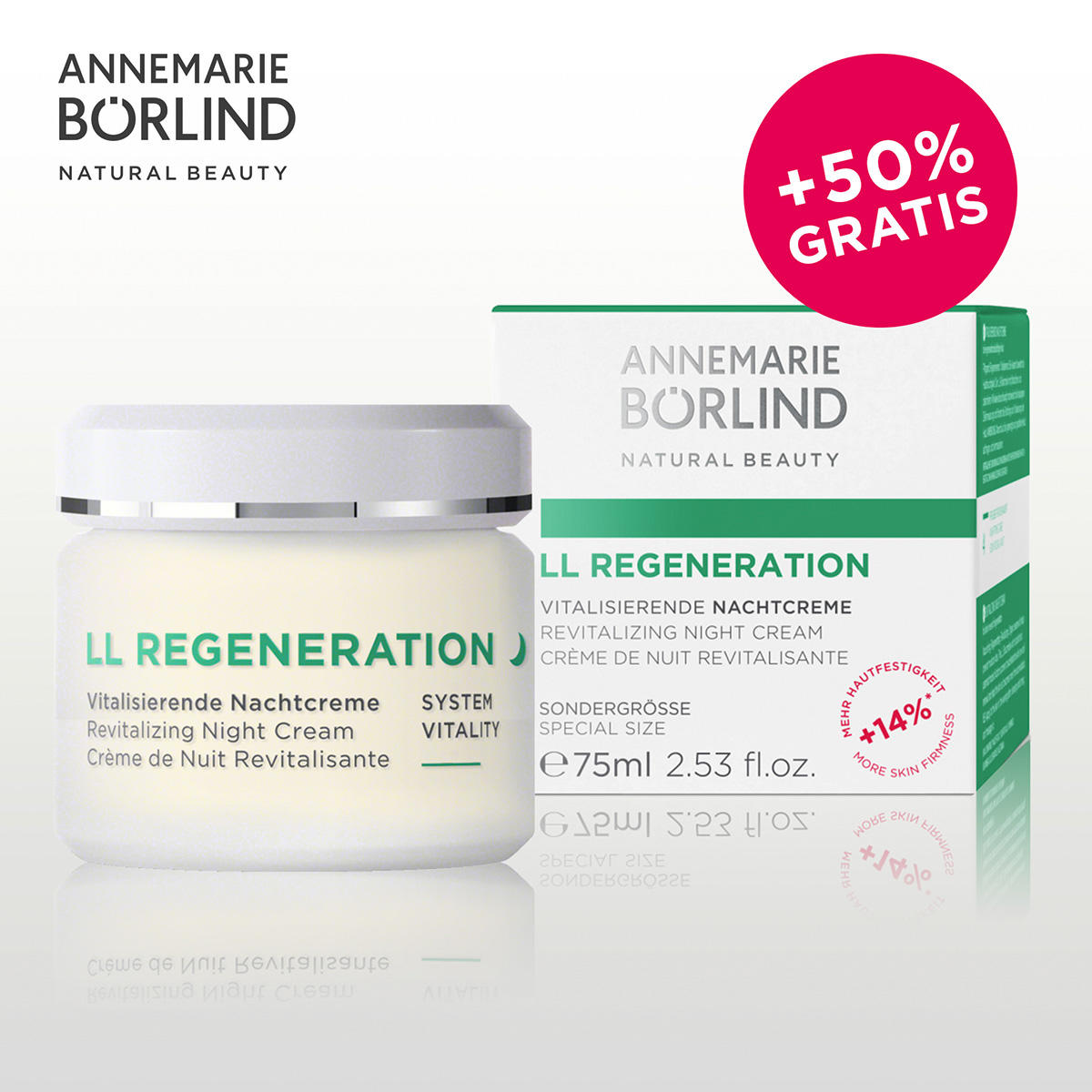 ANNEMARIE BÖRLIND LL REGENERATION SYSTEM VITALITY Vitalisierende Nachtcreme LIMITED EDITION 75 ml - 3