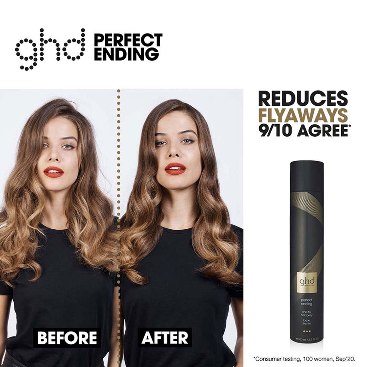 ghd perfect ending - final fix hair spray starker Halt 400 ml - 3