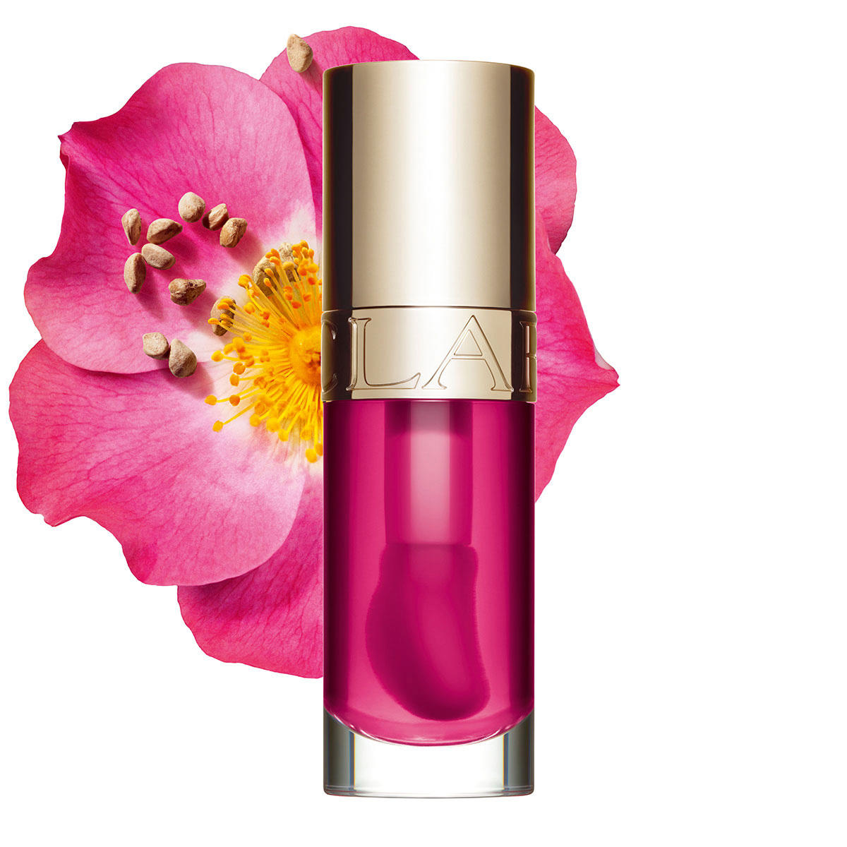 CLARINS Lip Comfort Oil  02 Raspberry 7 ml - 3