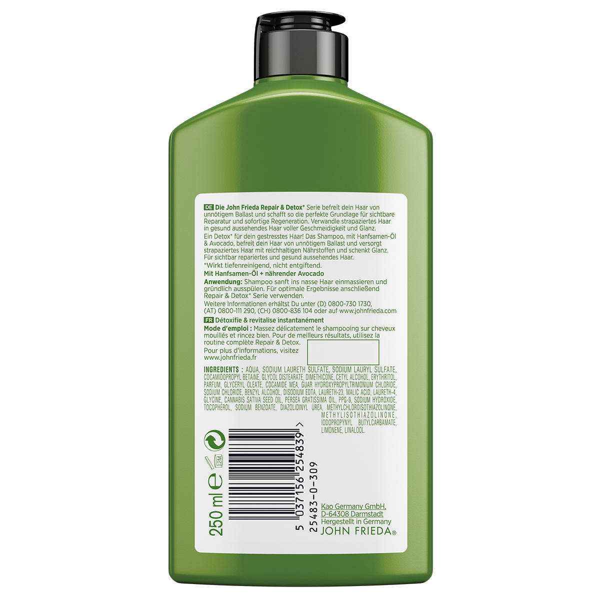 JOHN FRIEDA Deep Cleanse & Repair  Shampoo 250 ml - 3