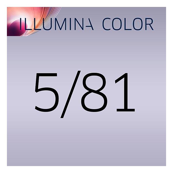 Wella Illumina Color Permanent Color Creme 5/81 Tubo di cenere di perla marrone chiaro 60 ml - 3
