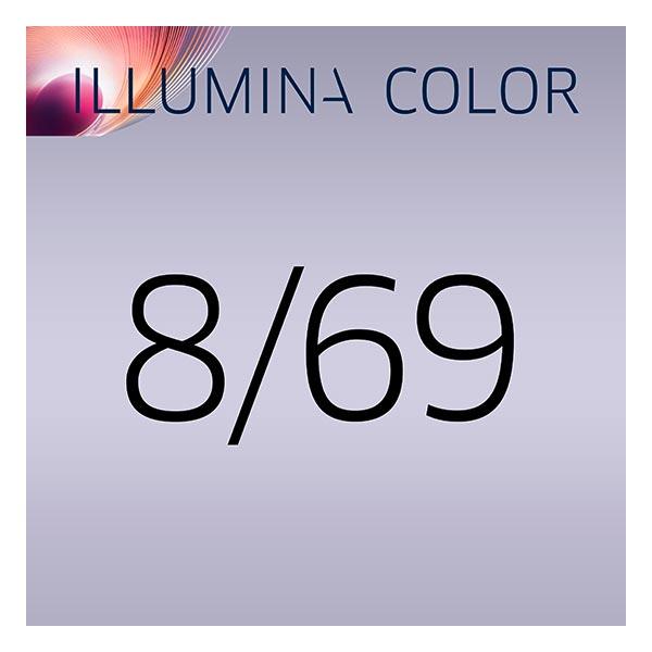 Wella Illumina Color Permanent Color Creme 8/69 Light Blonde Violet Cendré Tube 60 ml - 3