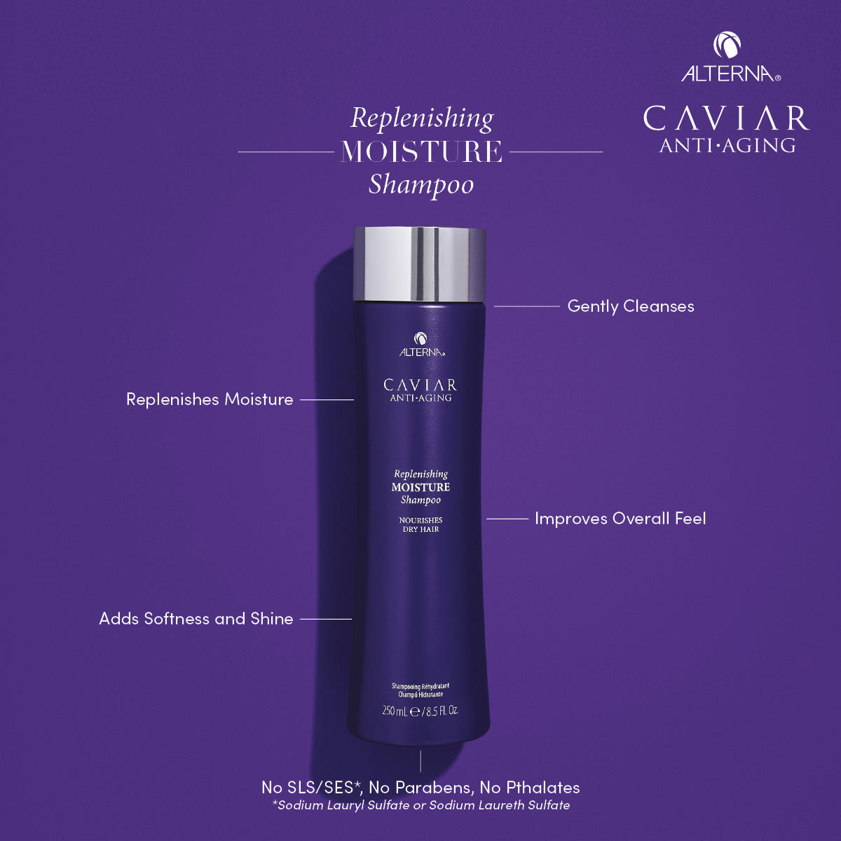 Alterna Caviar Anti-Aging Replenishing Moisture Shampoo 250 ml - 3