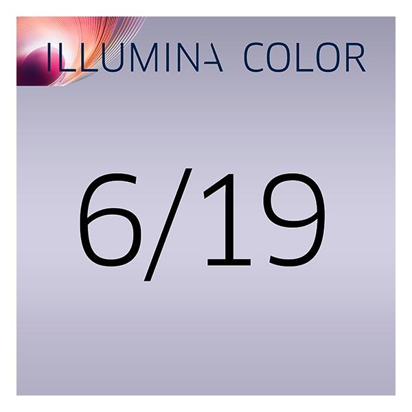 Wella Illumina Color Permanent Color Creme 6/19 Dunkelblond Asch-Cendré Tube 60 ml - 3