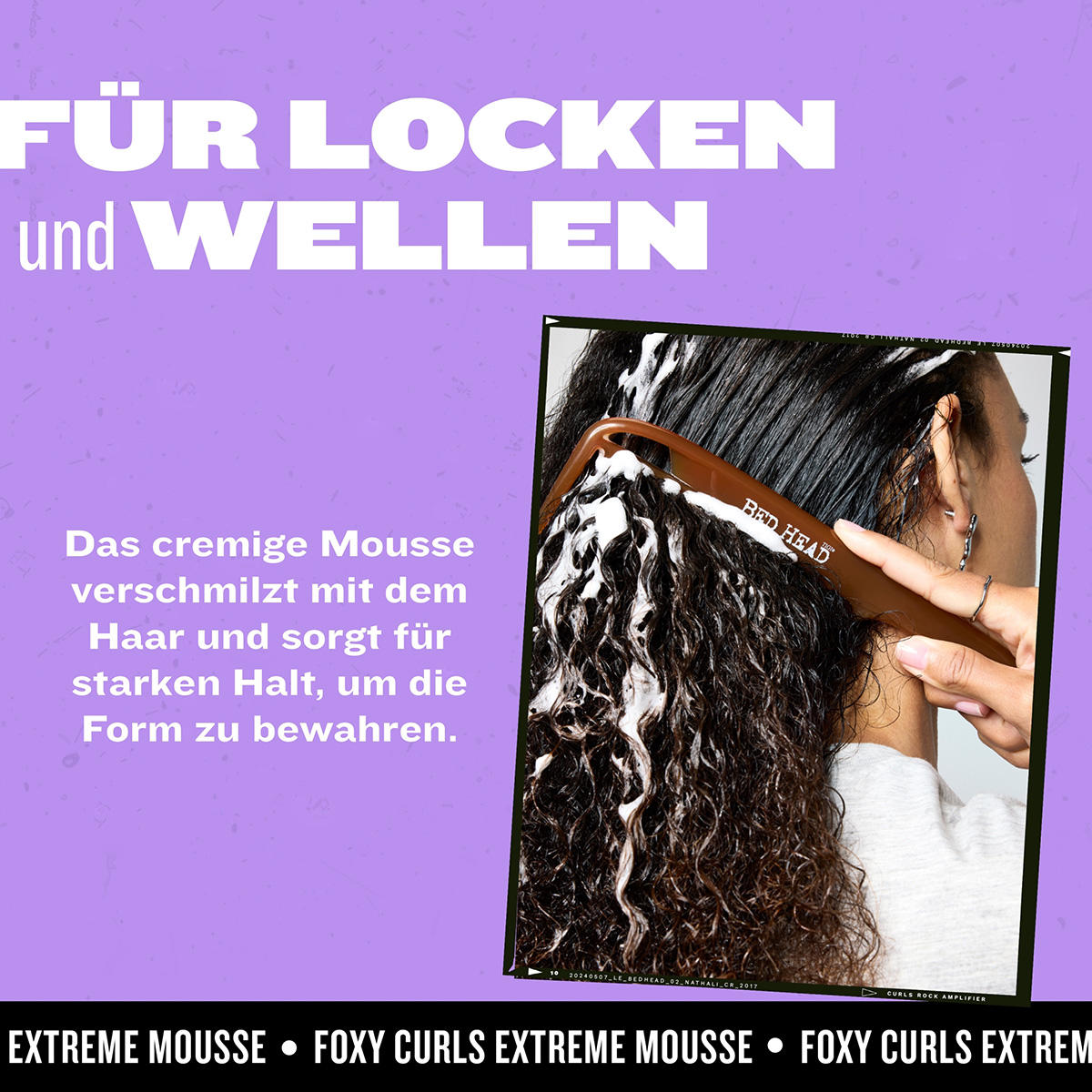 TIGI BED HEAD Foxy Curls Mousse starker Halt 250 ml - 3