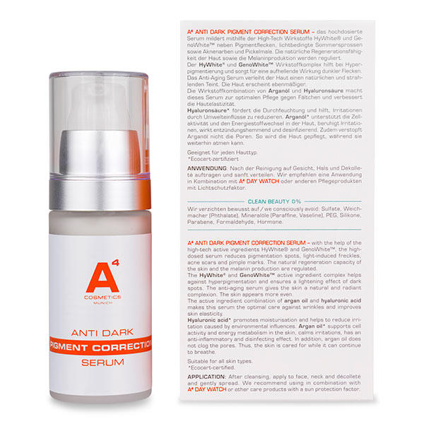 A4 Cosmetics Anti donker pigment correctie serum 30 ml - 3