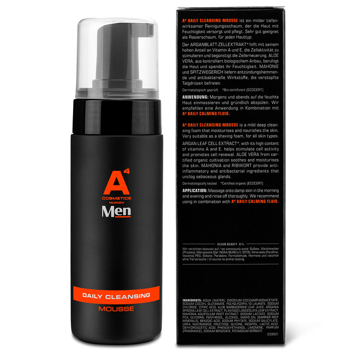 A4 Cosmetics Men Daily Cleansing Mousse 150 ml - 3