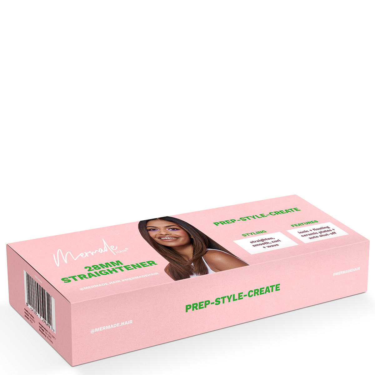 Mermade Hair Straightener Pink 28mm Straightener  - 3