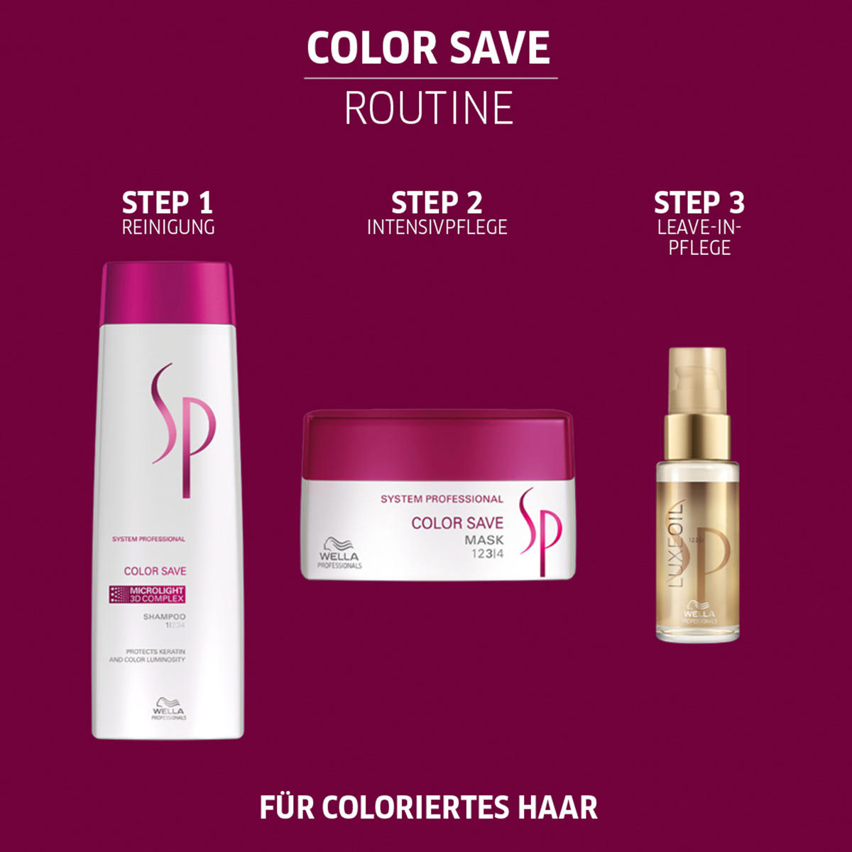 Wella SP Color Save Coffret cadeau pour cheveux colorés  - 3