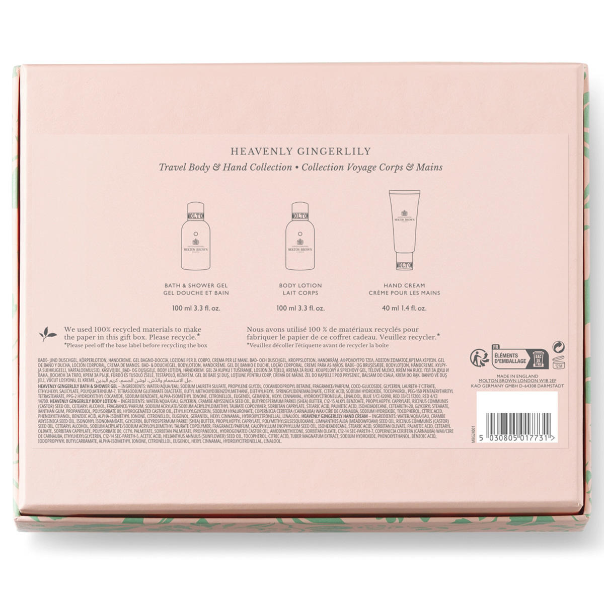MOLTON BROWN Heavenly Gingerlily Travel Body & Hand Gift Set  - 3