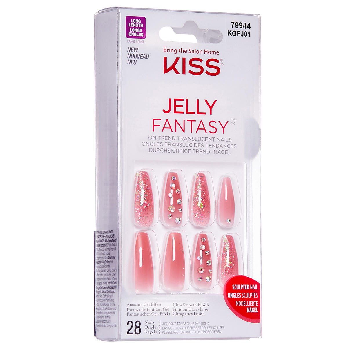 KISS Gel Fantasy Jelly Nails - Be Jelly  - 3