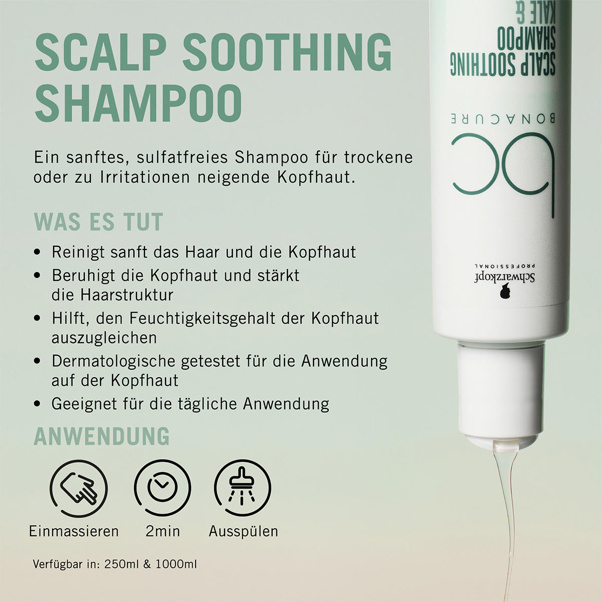 Schwarzkopf Professional BC Bonacure Scalp Soothing Shampoo 1 Liter - 3