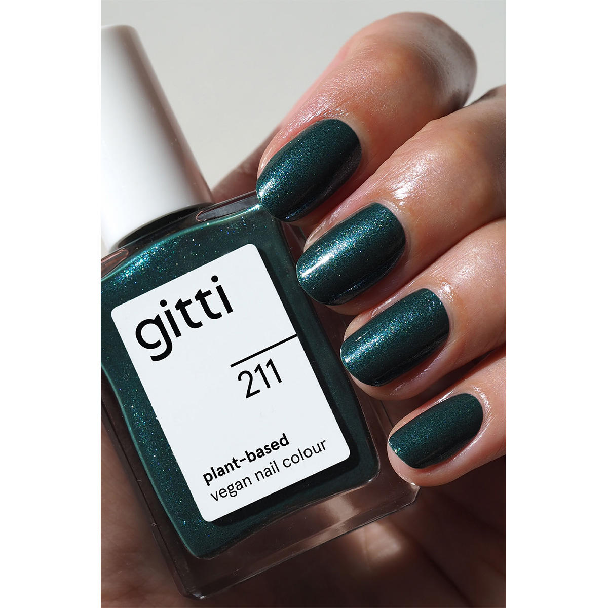 gitti no. 211 Nail Polish Green Spark 15 ml - 3