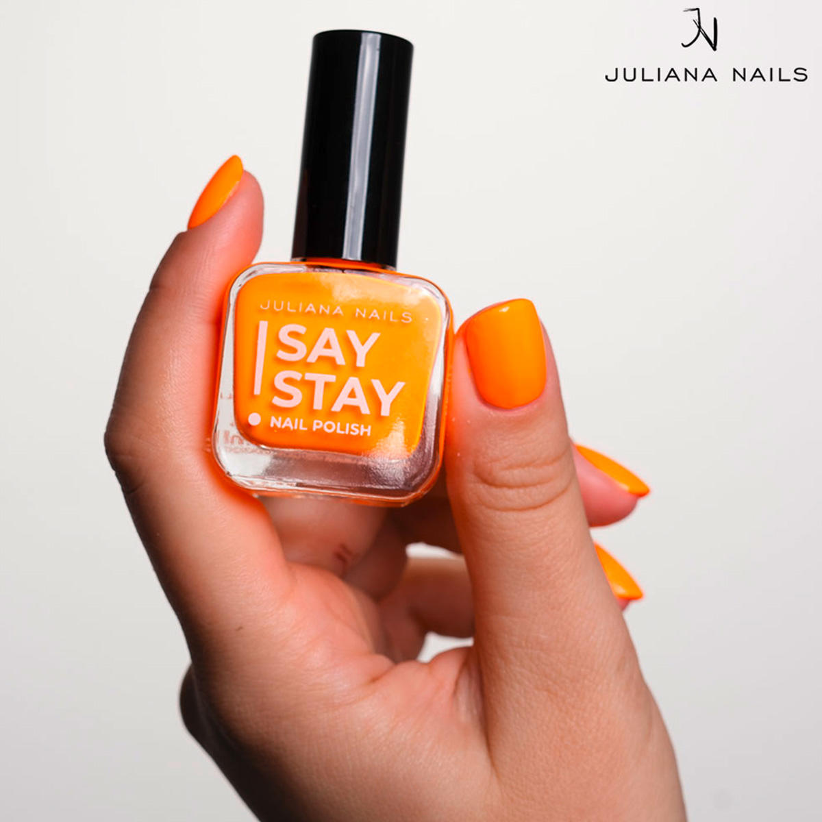 Juliana Nails Say Stay! Nail Polish Neon Trending Tangerine 10 ml - 3