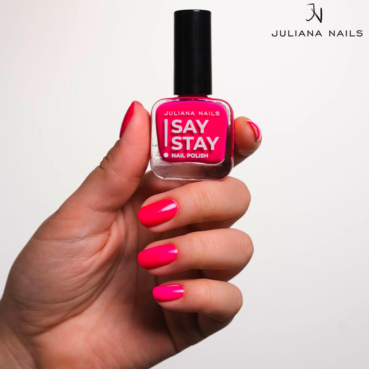 Juliana Nails Say Stay! Nail Polish Neon Fame Fuchsia 10 ml - 3