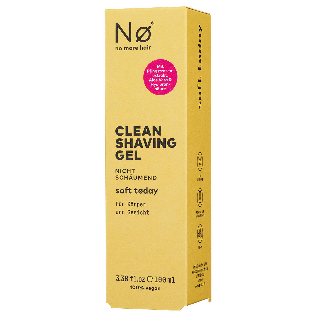 Nø Cosmetics soft tøday Clean Shaving Gel 100 ml - 3