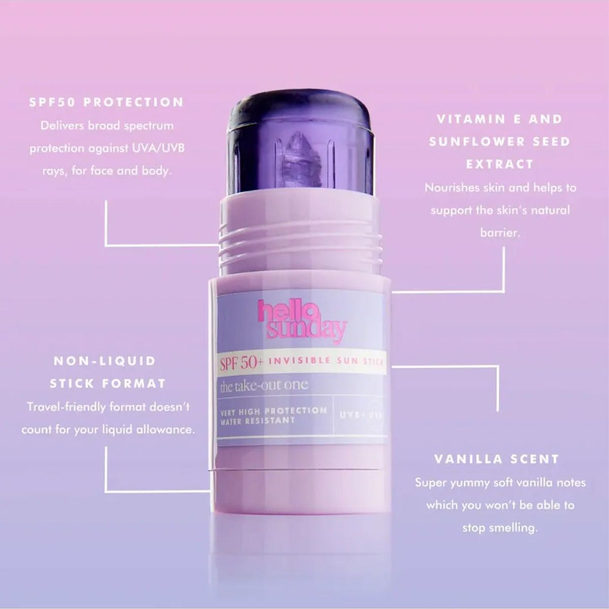 hello sunday The Take-Out One Invisible Sun Stick SPF 50+ 25 g - 3