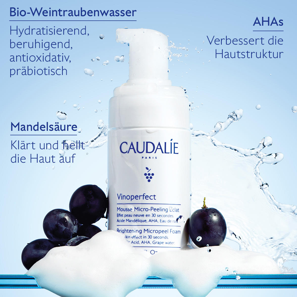 CAUDALIE Vinoperfect Micro-peeling schuim 50 ml - 3