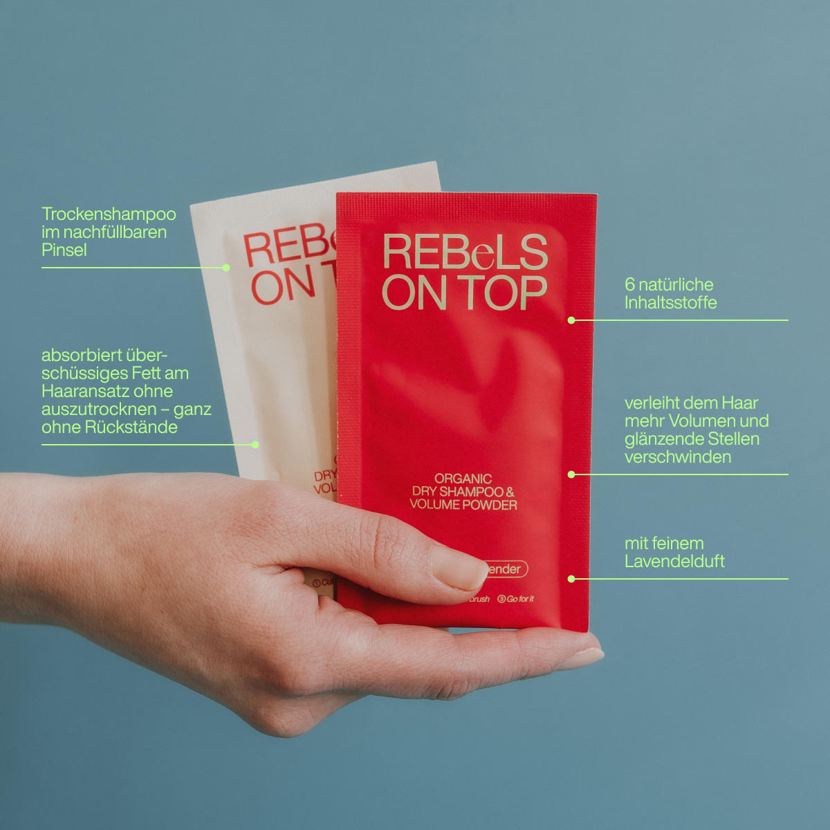 REBeLS ON TOP Trockenshampoo Dark Refill 10 g - 3