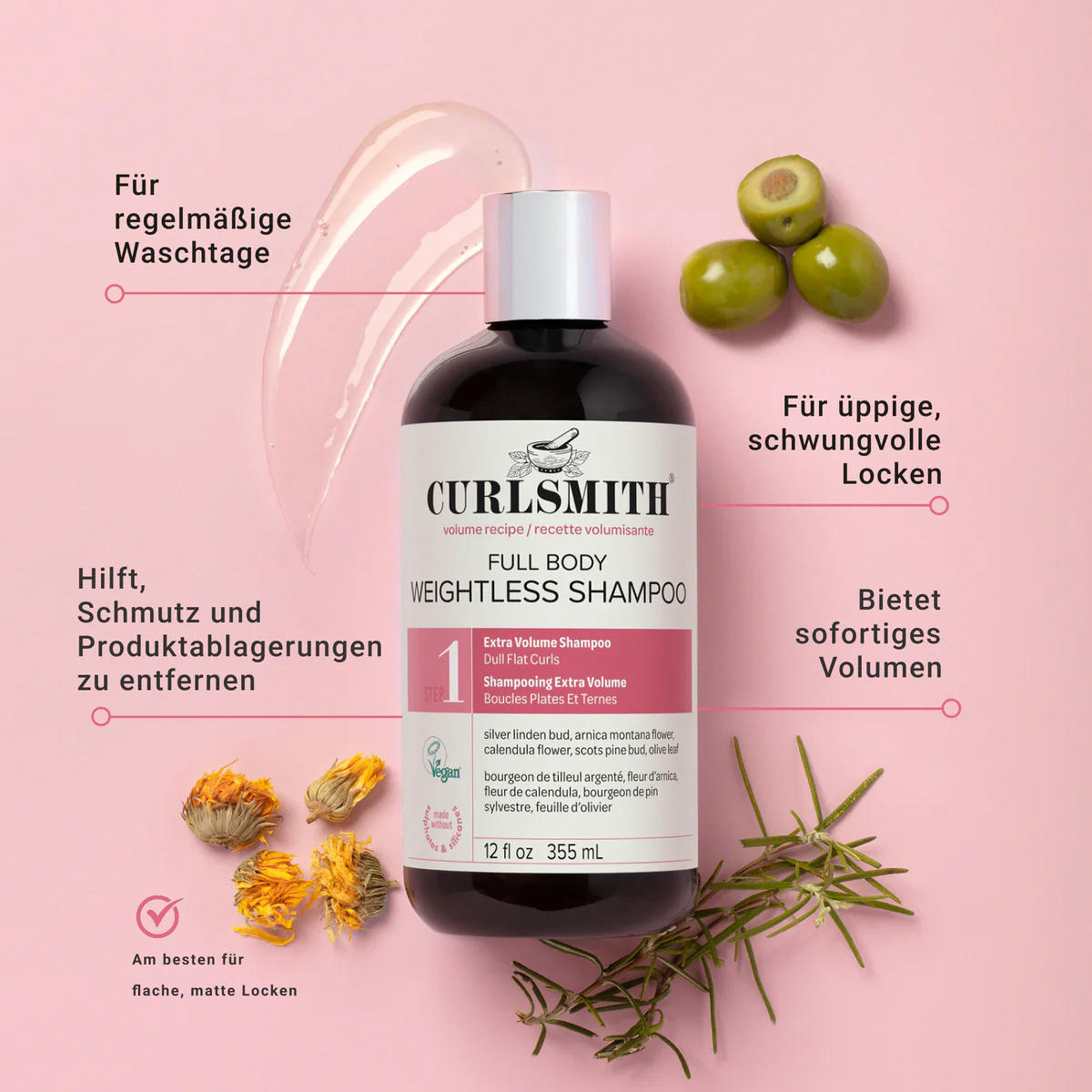 CURLSMITH Full Body Weightless Shampoo 355 ml - 3