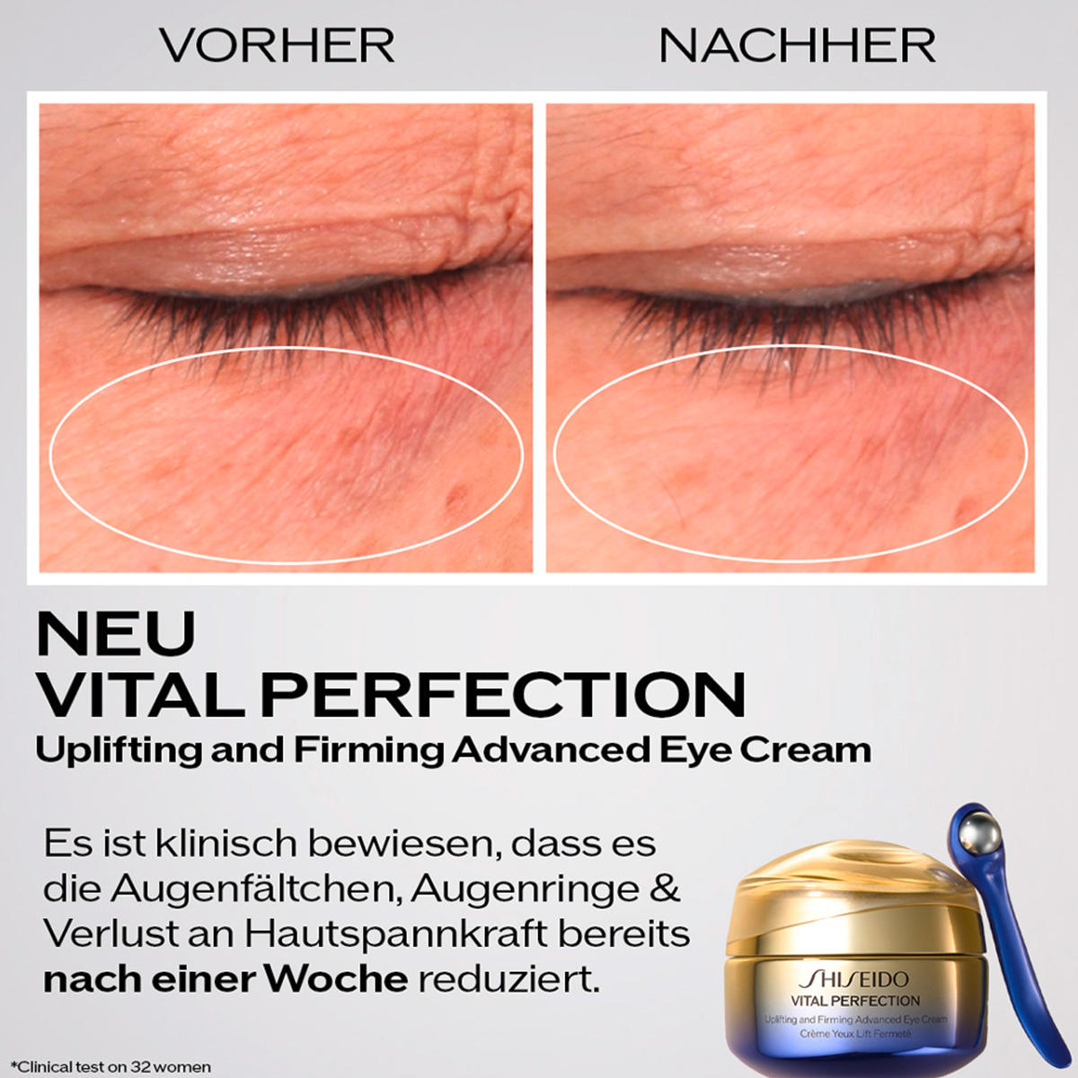 Shiseido Vital Perfection Uplifting and Firming Advanced Eye Cream 15 ml - 3