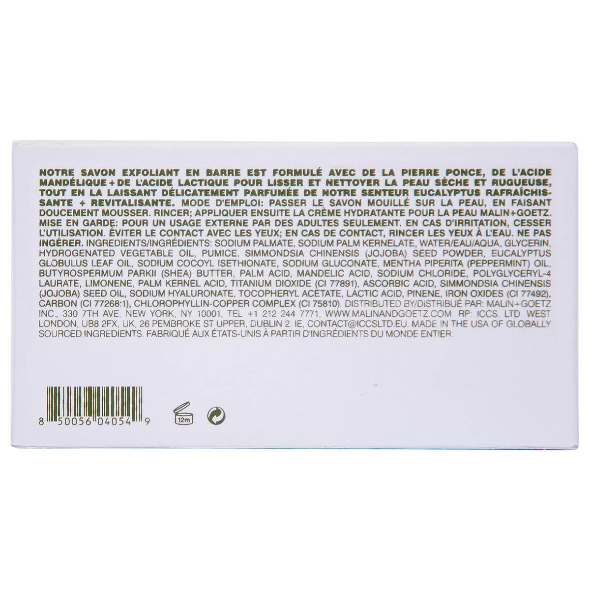 MALIN+GOETZ Mandelic Acid Exfoliating Bar Eucalyptus 140 g - 3