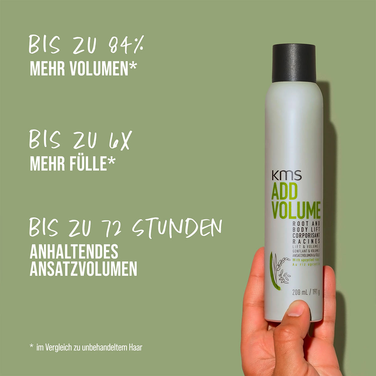 KMS ADDVOLUME Root and Body Lift 200 ml - 3
