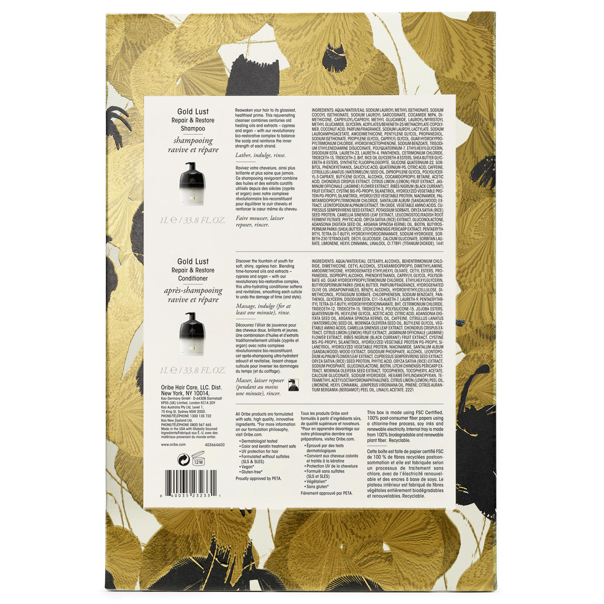 Oribe Gold Lust Duo Liter Value Set  - 3