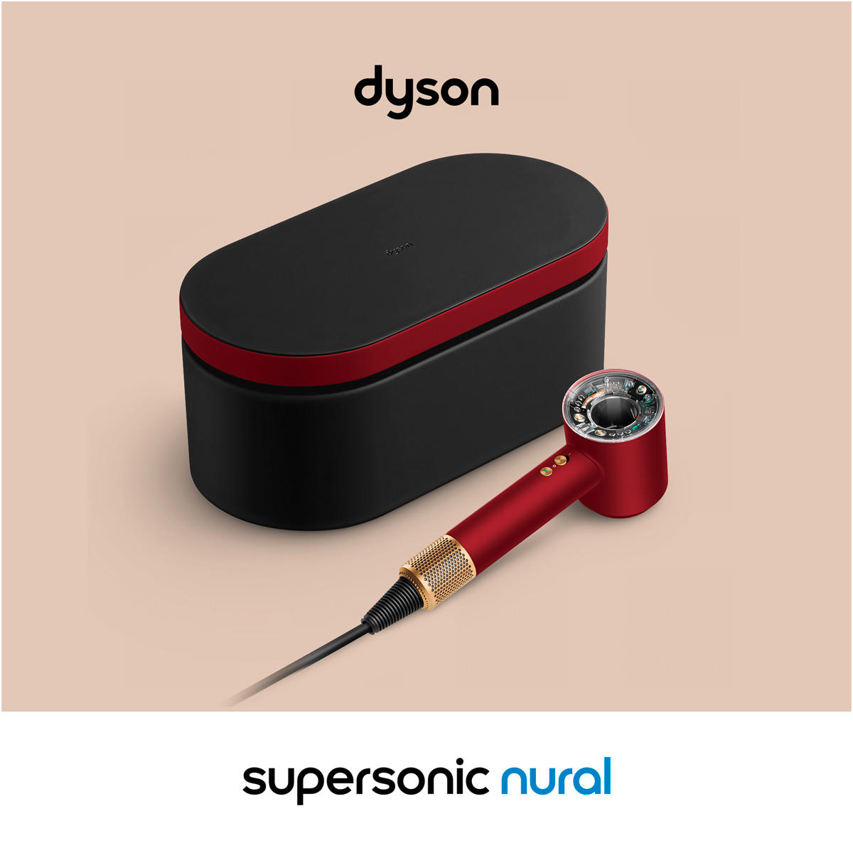Dyson Supersonic Nural haardroger Fluweelrood/goud - 3