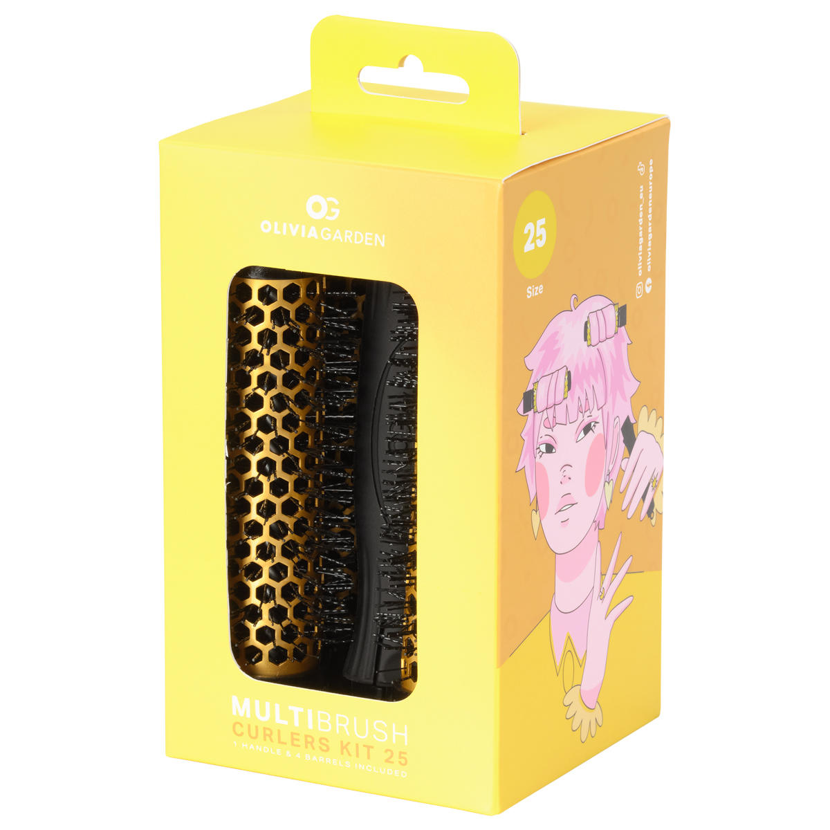 Olivia Garden Multibrush 4er Set Ø 25 mm - 3