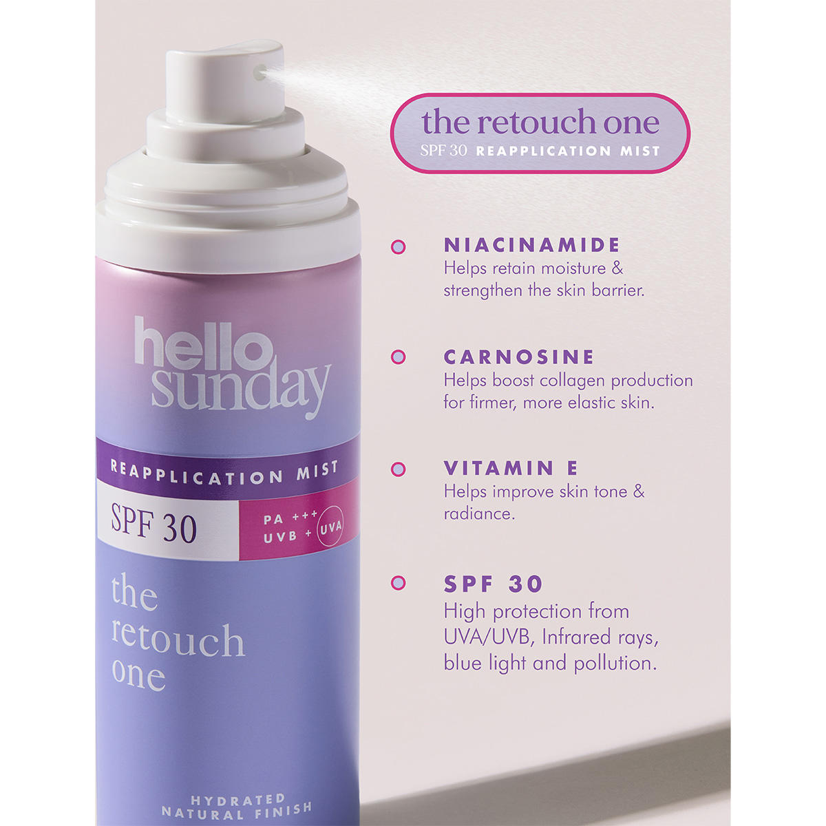 hello sunday the retouch one Reapplication Mist SPF 30 75 ml - 3
