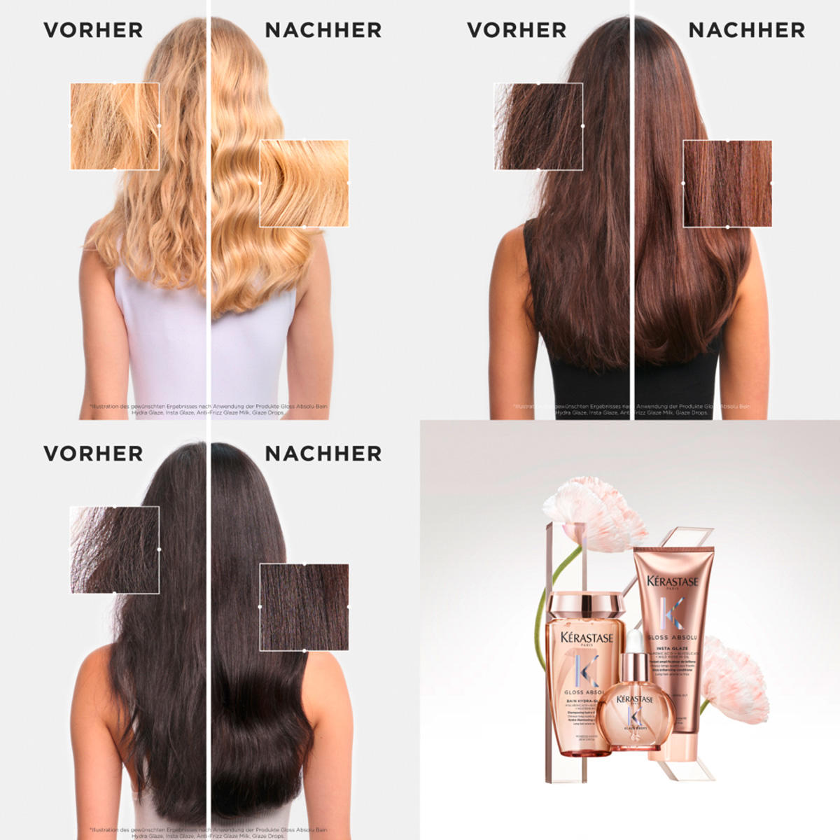 Kérastase Gloss Absolu Anti-Frizz Glossy Hair Set  - 3