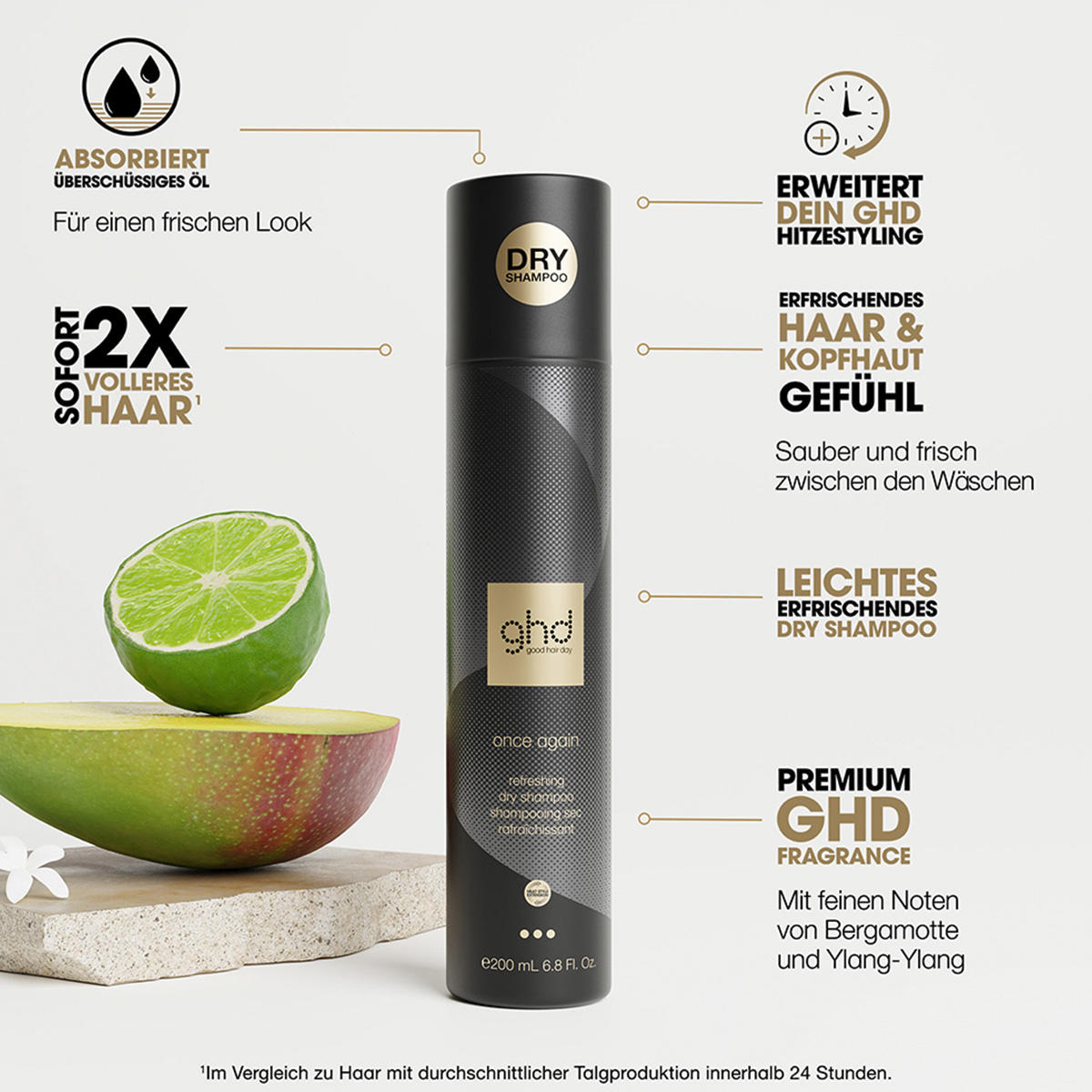 ghd once again refreshing dry shampoo 200 ml - 3